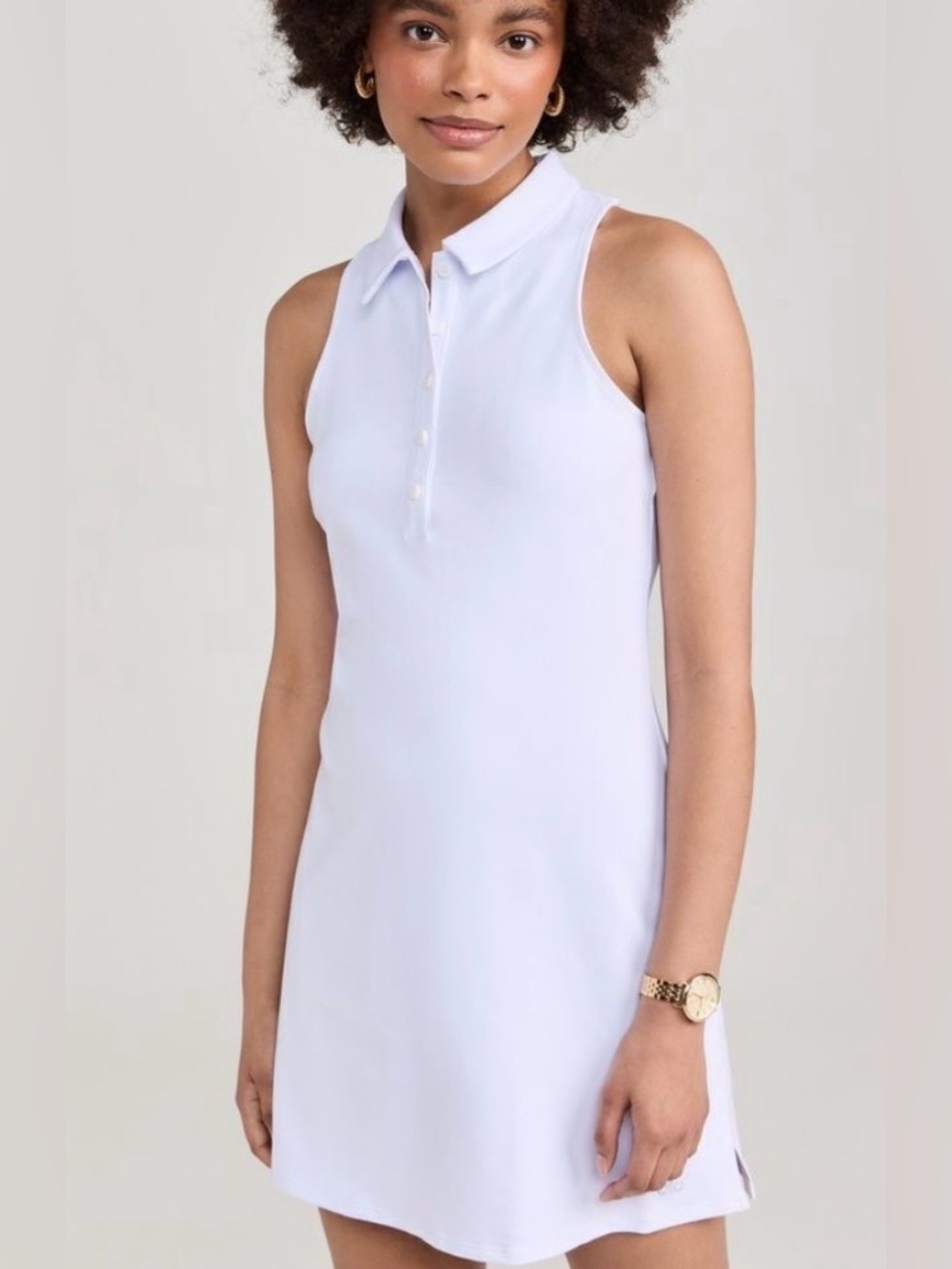 ALO Yoga charmed tennis dress in white: